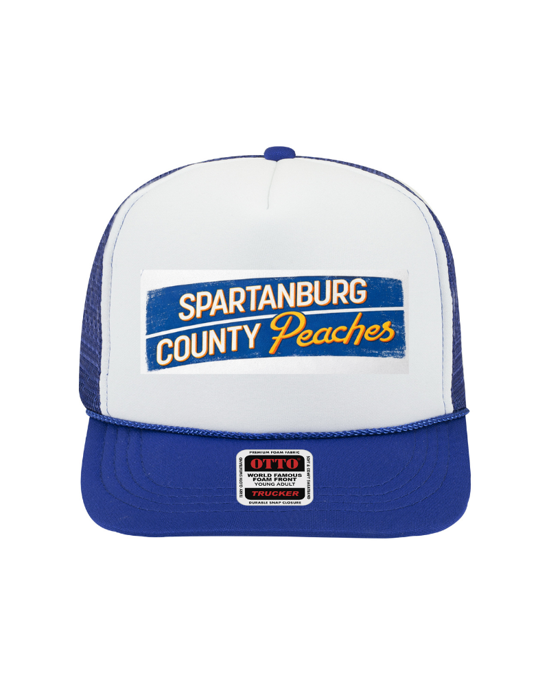 Peaches Crate Logo Trucker