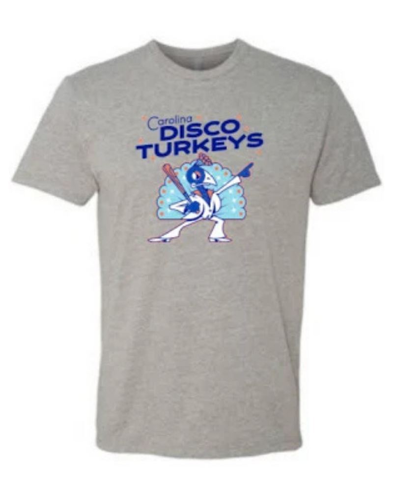 Disco Turkeys Primary Logo Tee - Grey